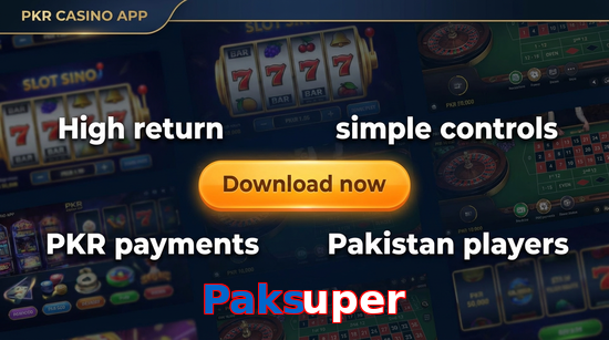Main screen of Paksuper gamedownload page for PK players
